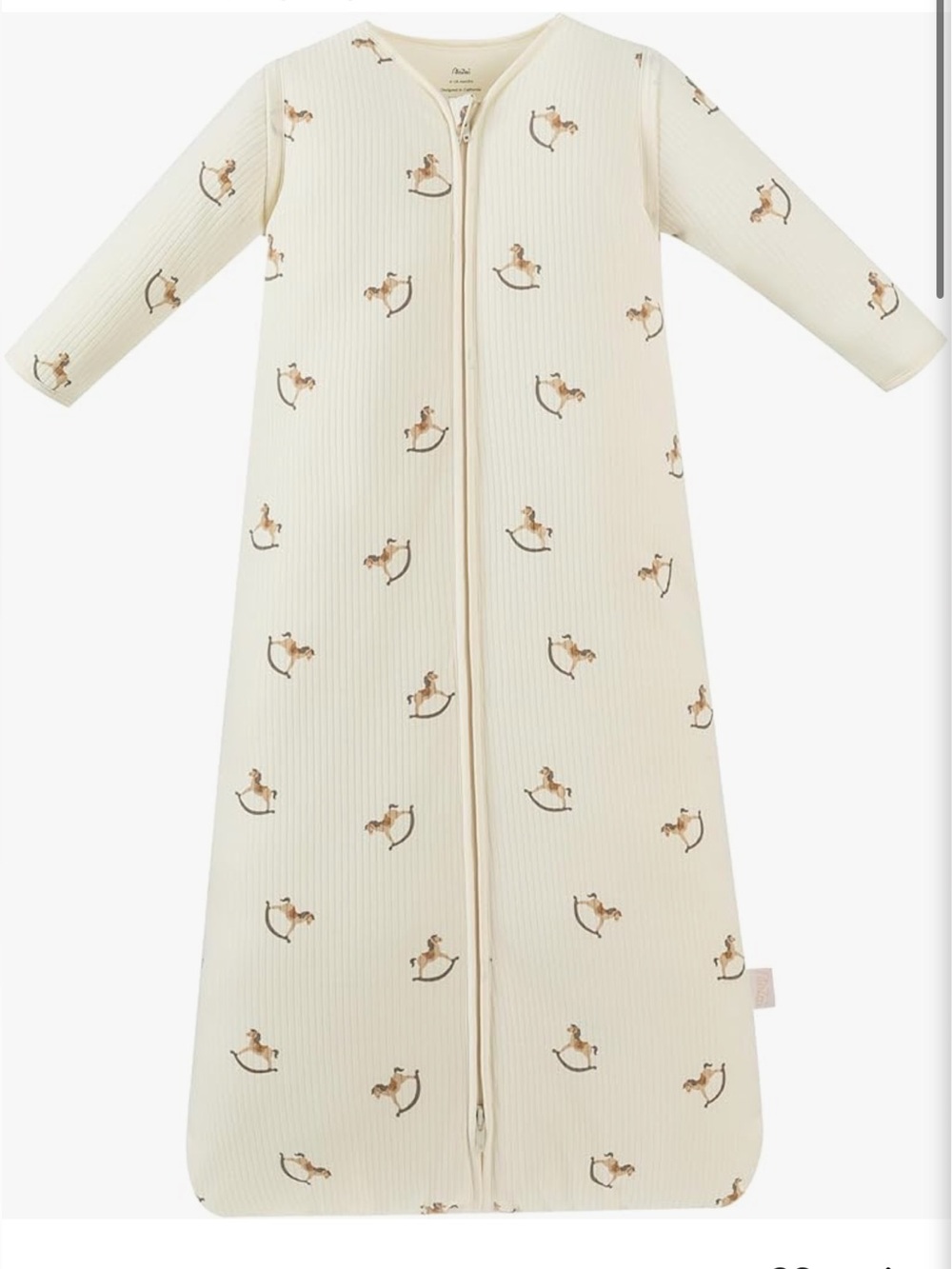 Cream Rocking Horse Sleep Sack 2.5 Tog 100% Cotton